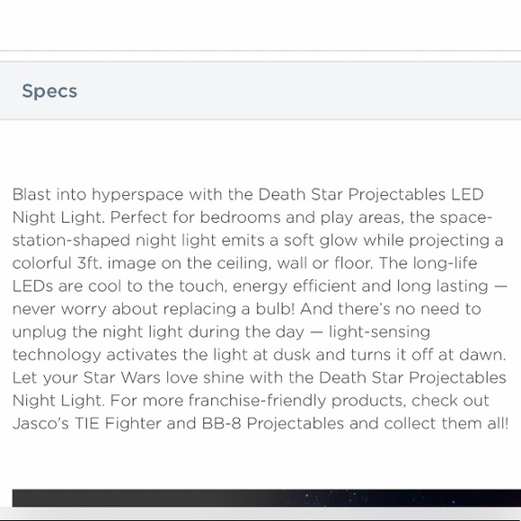 🎆🎆Star Wars Projectable LED Night Light🎆🎆 - Picture 8 of 9